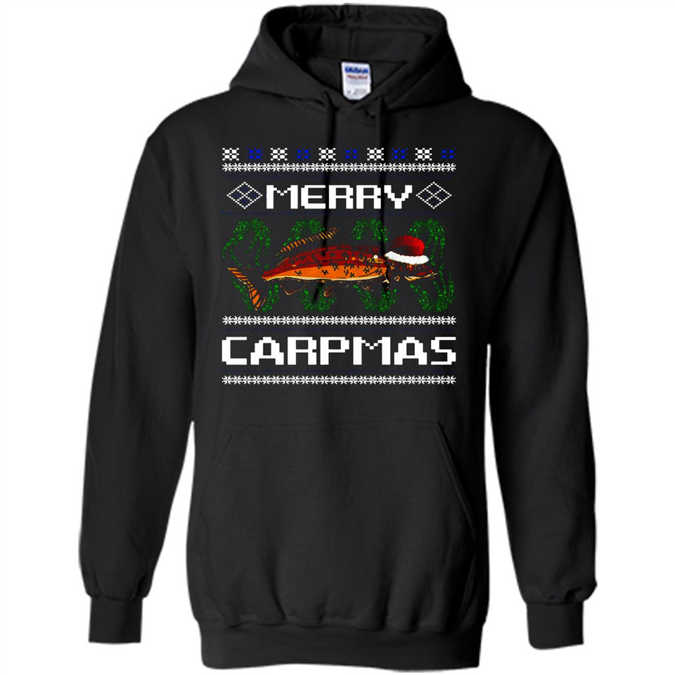 Santa Claus Carpmas Merry Carpmas Christmas Sweater PINGPONG - Hoodie