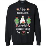This Paralegal Loves Christmas Tree Shirt with Snowman