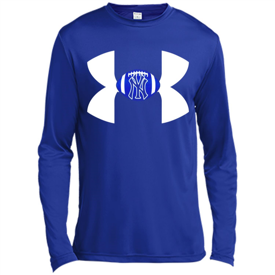 New York Yankees Under Armour Logo - Canvas Long Sleeve T-Shirt
