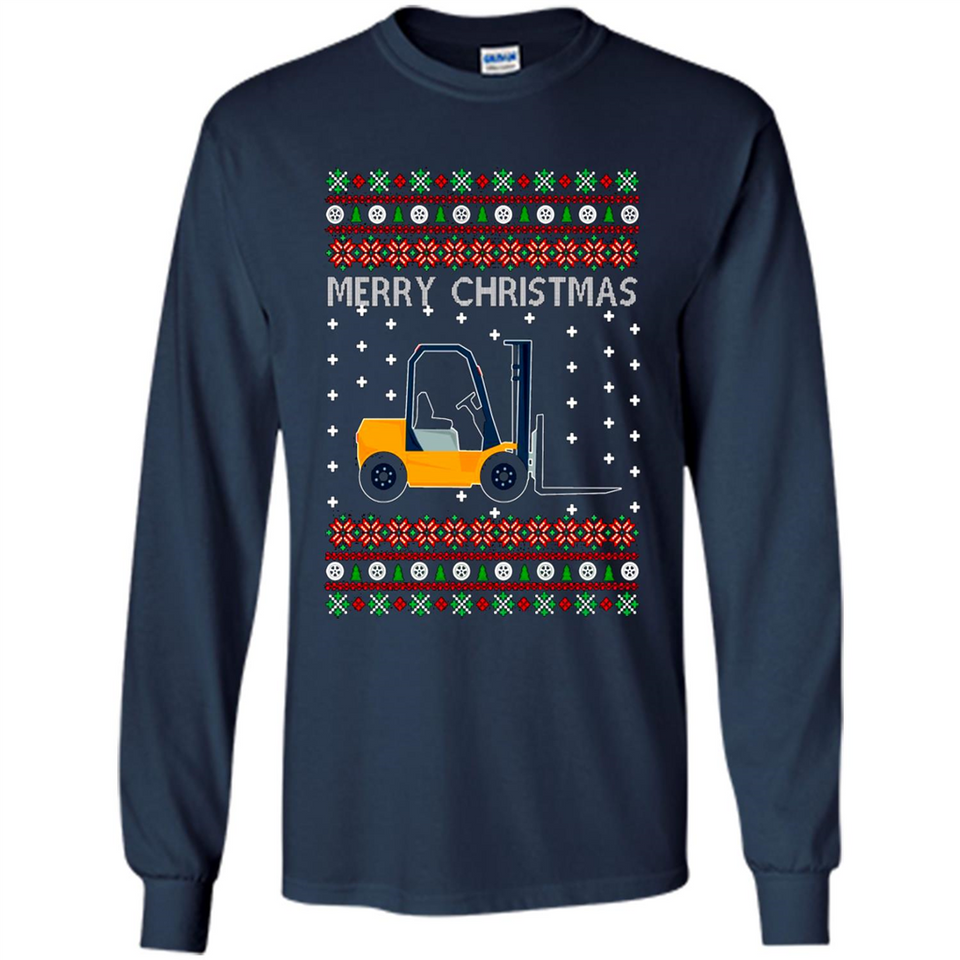 Merry Christmas Forklift ugly sweatshirt PINGPONG