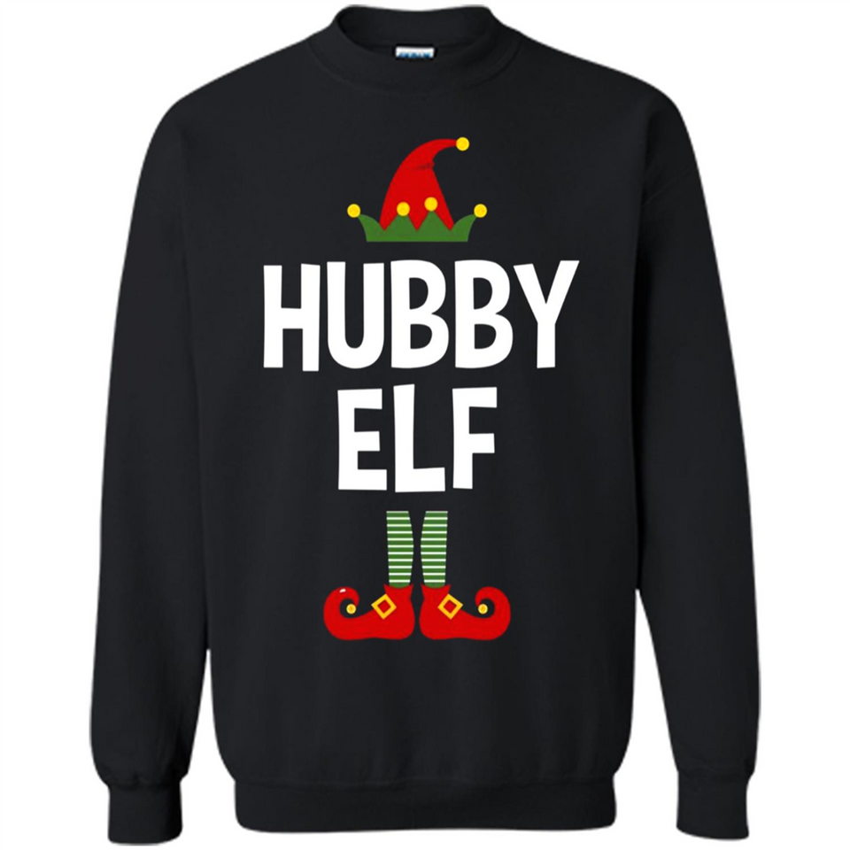 Hubby Elf Shirt - Family Matching Christmas Pajamas - Sweatshirt