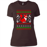 Christmas Ugly Sweater CUTE CATS UGLY CHRISTMAS SWEATERS - Ladies' Boyfriend T-Shirt