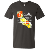 Paradise California Strong Camp Fire Youth T-Shirt PINGPONG - Men's V-Neck
