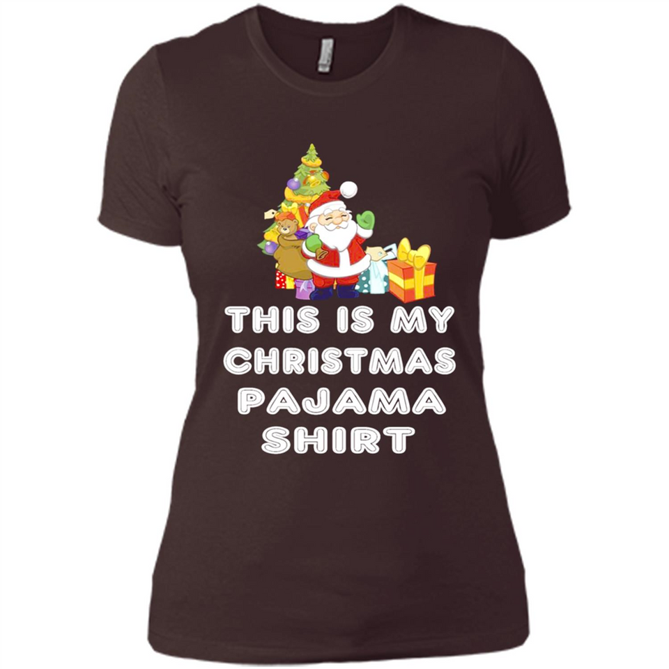 This is My Christmas Pajama Shirt - Santa Bear Tree Gift Tee