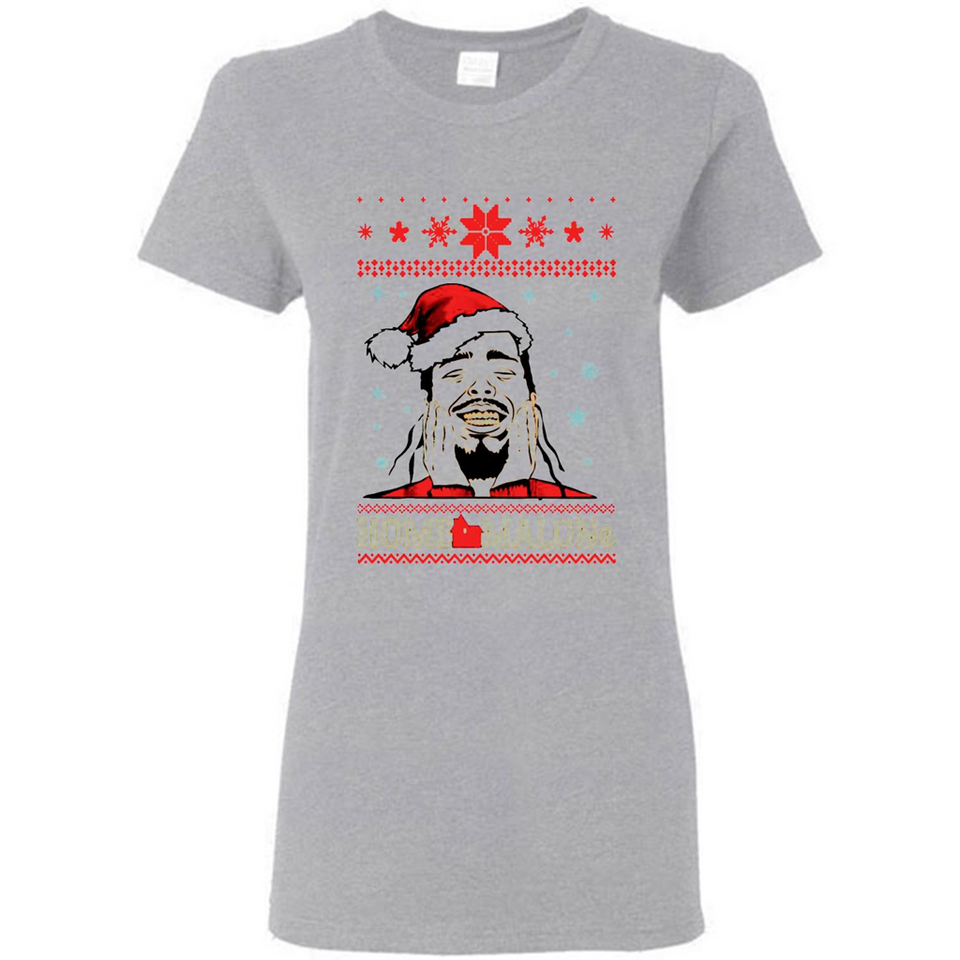 Home Malone Christmas Sweater PINGPONG - Ladies Short-Sleeve