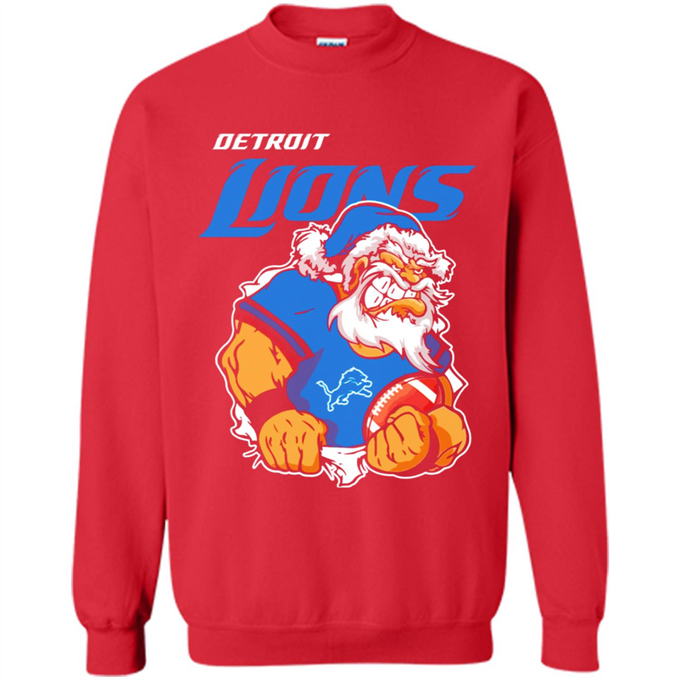 Grumpy Santa Claus Detroit Lions Football Team PINGPONG