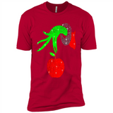 Christmas The Grinch Hand Holding Apple Ornament sweater - Premium Short Sleeve T-Shirt