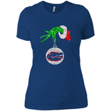 Funny Florida Gators Glitter Grinch Monogram Ornament Christmas Gift - Ladies' Boyfriend T-Shirt