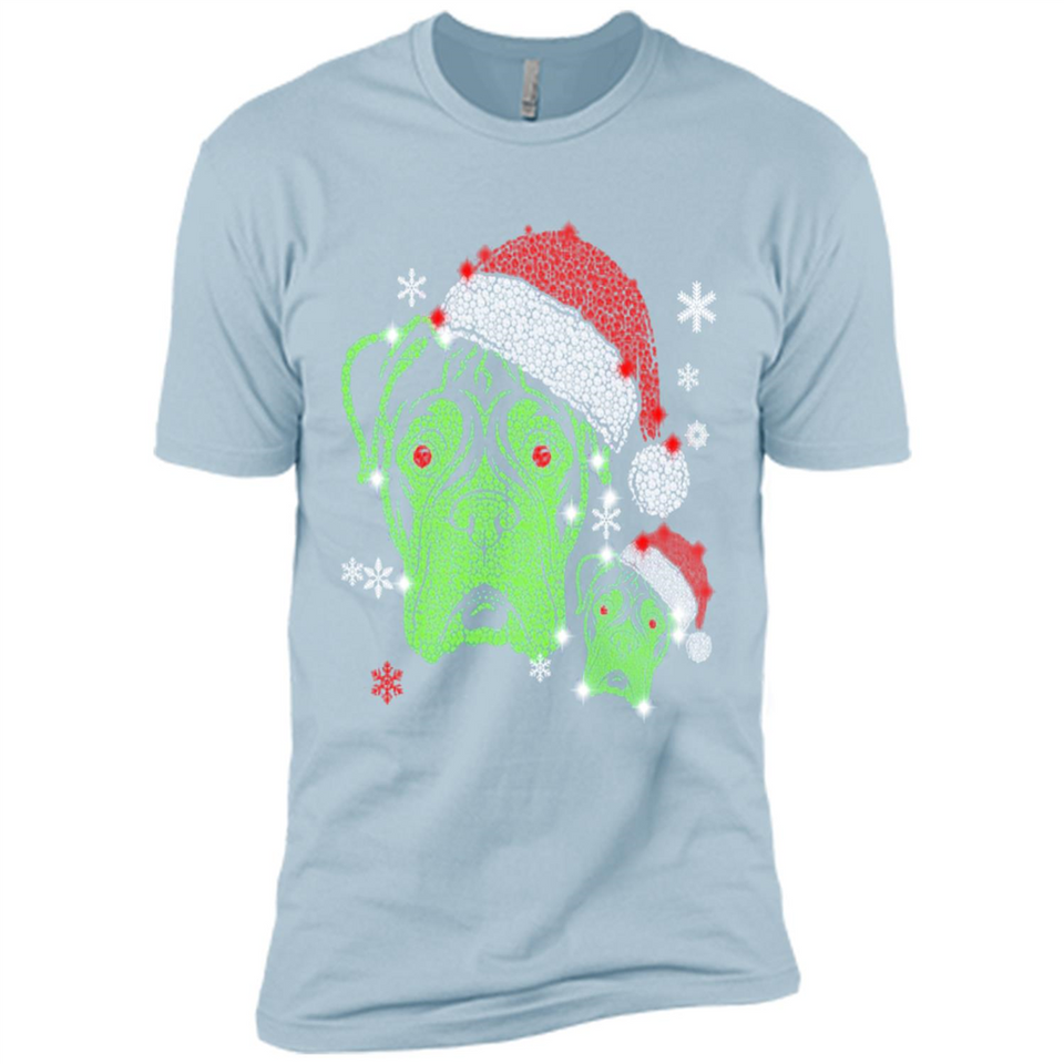 Boxer Dog diamond Christmas - Premium Short Sleeve T-Shirt