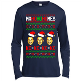 Patrick Mahomes Ma Ho Ho Homes Christmas sweatshirt PINGPONG - Canvas Long Sleeve T-Shirt