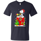 Florida Panthers Snoopy Ugly Christmas Sweaters - Men's V-Neck