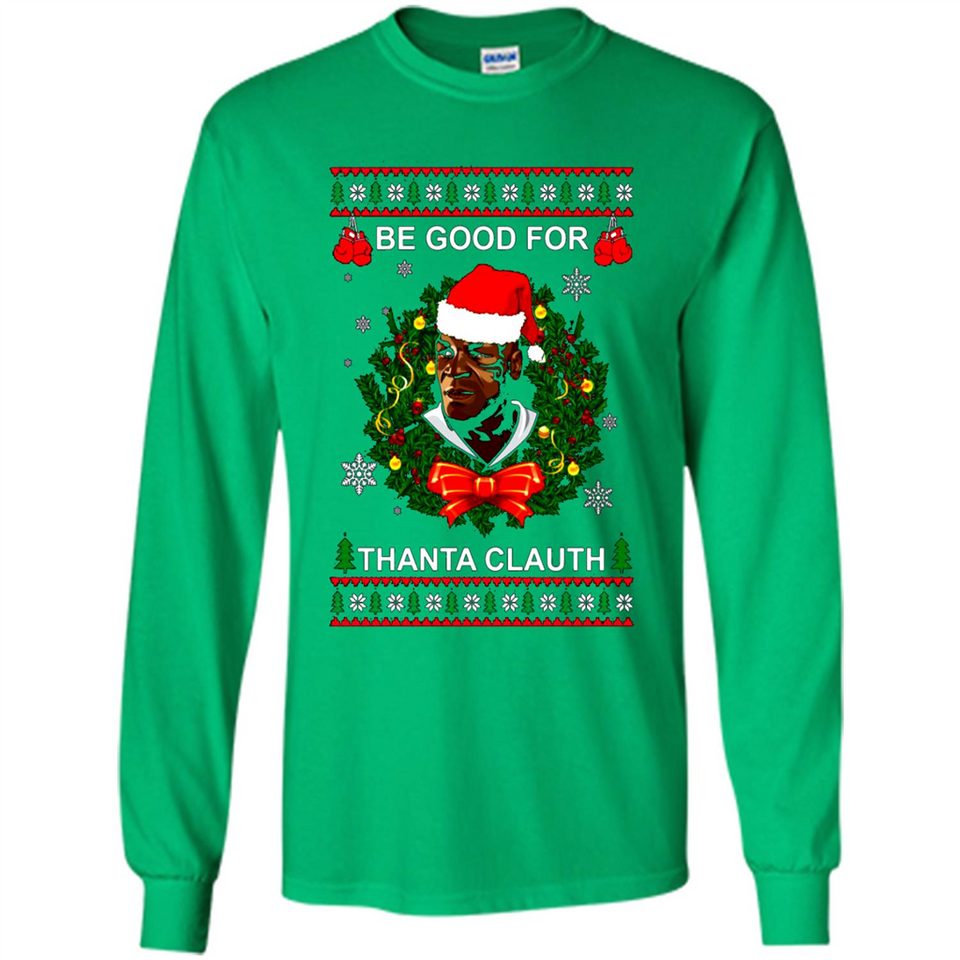 Mike Tyson Thanta Clauth Santa Claus Christmas sweater PINGPONG