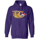Christmas Lights Sloth Wearing Santa Hat Funny Xmas - Hoodie