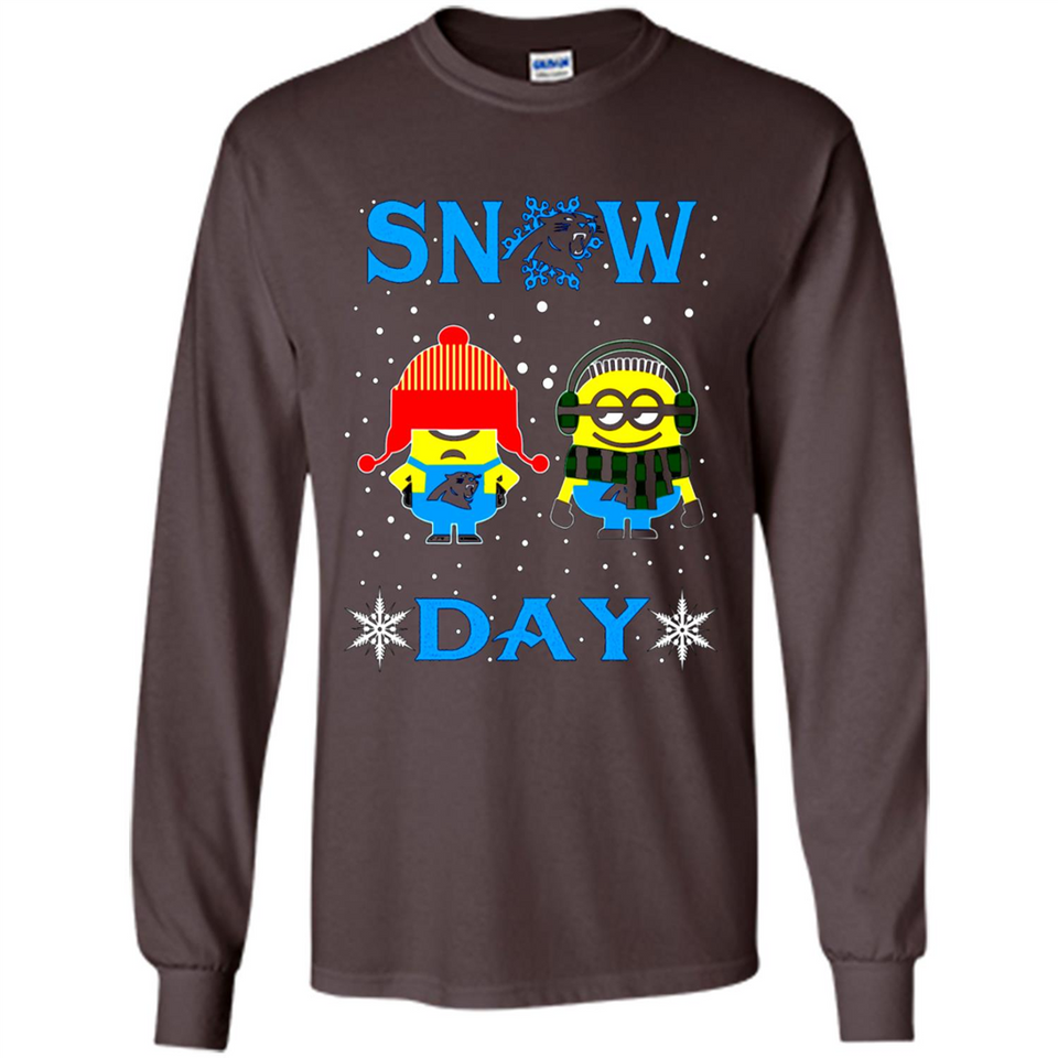 Snow Day Shirt For Carolina Panthers Vs Minion Fans pingpong