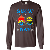 Snow Day Shirt For Carolina Panthers Vs Minion Fans pingpong