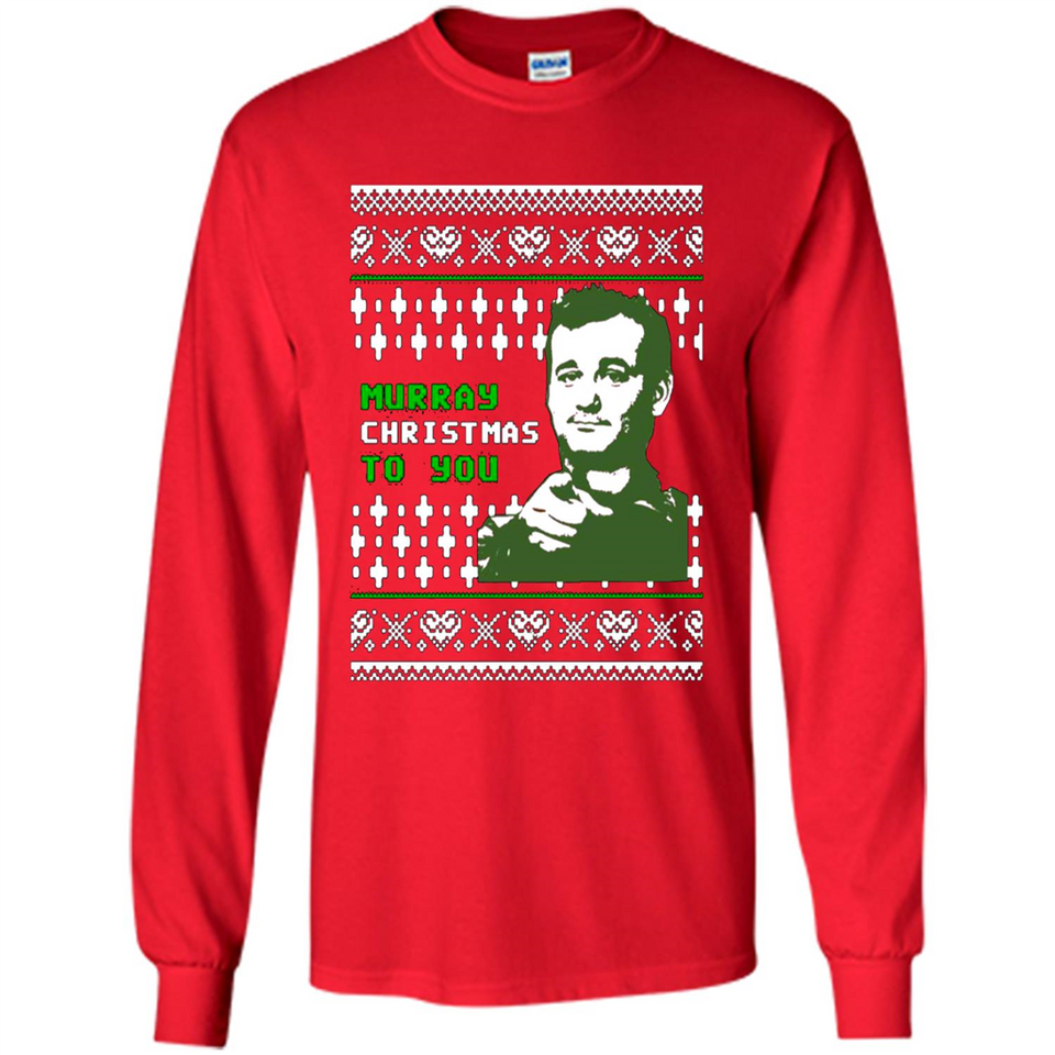 Murray Christmas to you ugly sweatshirt PINGPONG