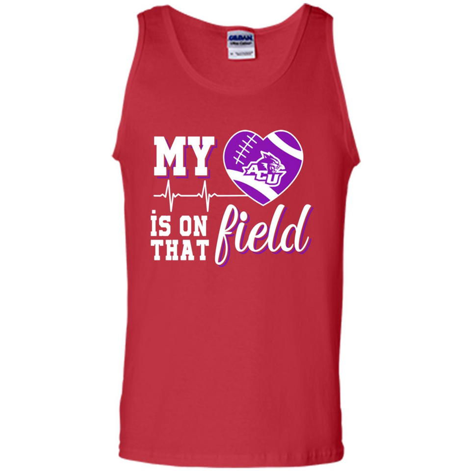 Abilene Christian Wildcats Football My Heart is on that Field - Tank Top