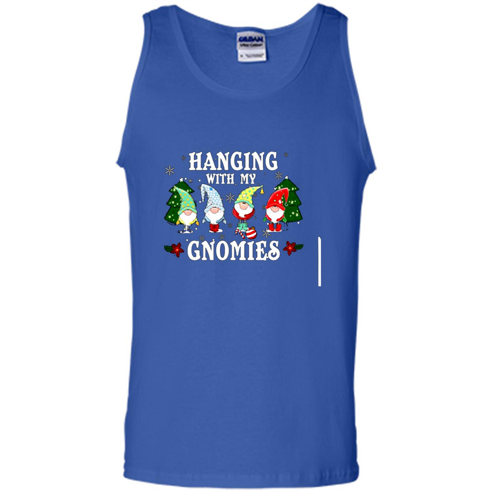 Christmas Garden Gnome Hanging With My Gnomies - Tank Top