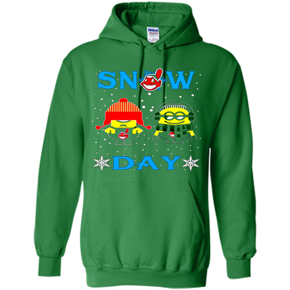Snow Day Shirt For Cleveland Indians Vs Minion Fans pingpong