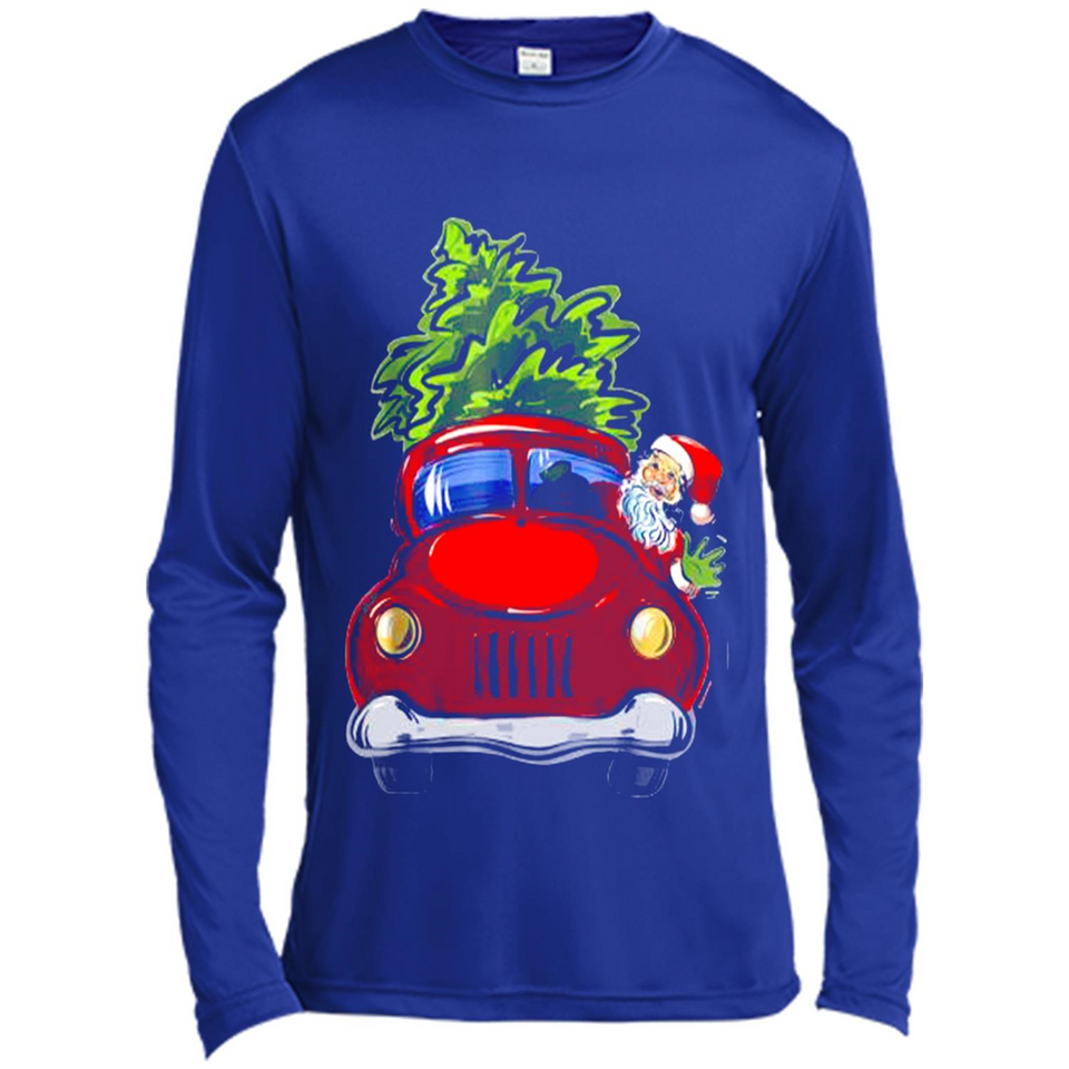 Vintage Santa red Truck Christmas Tree PINGPONG