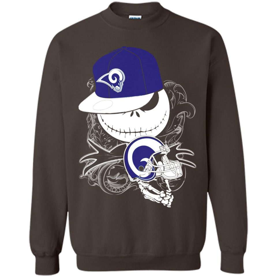 Jack Skellington The Nightmare Before Christmas-Rams Football - Sweatshirt