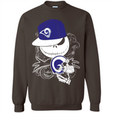 Jack Skellington The Nightmare Before Christmas-Rams Football - Sweatshirt