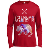 Grandma Bear Shirt Tribal Family Vacation & Camping Tee - Canvas Long Sleeve T-Shirt