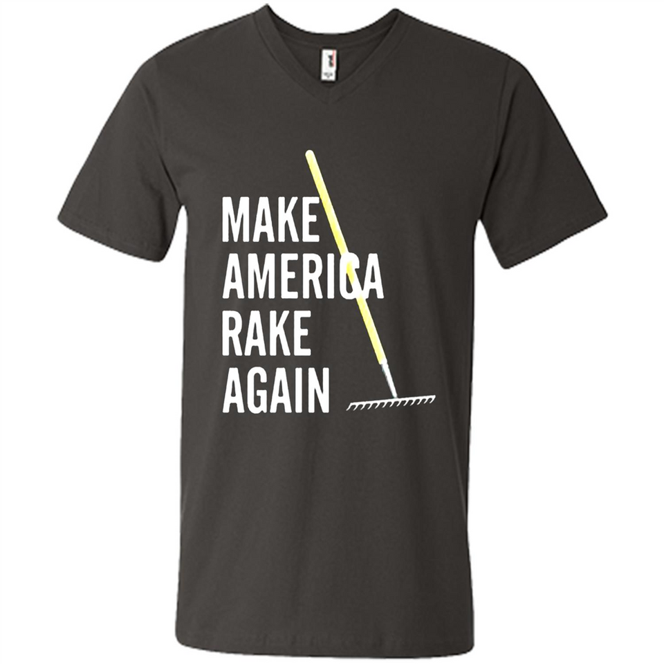 Make America Rake Again California Fires Paradise Youth T-Shirt PINGPONG - Men's V-Neck