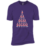 Flamingo Christmas Tree Flamingo - Premium Short Sleeve T-Shirt