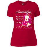 November Butterfly Girl - Ladies' Boyfriend T-Shirt