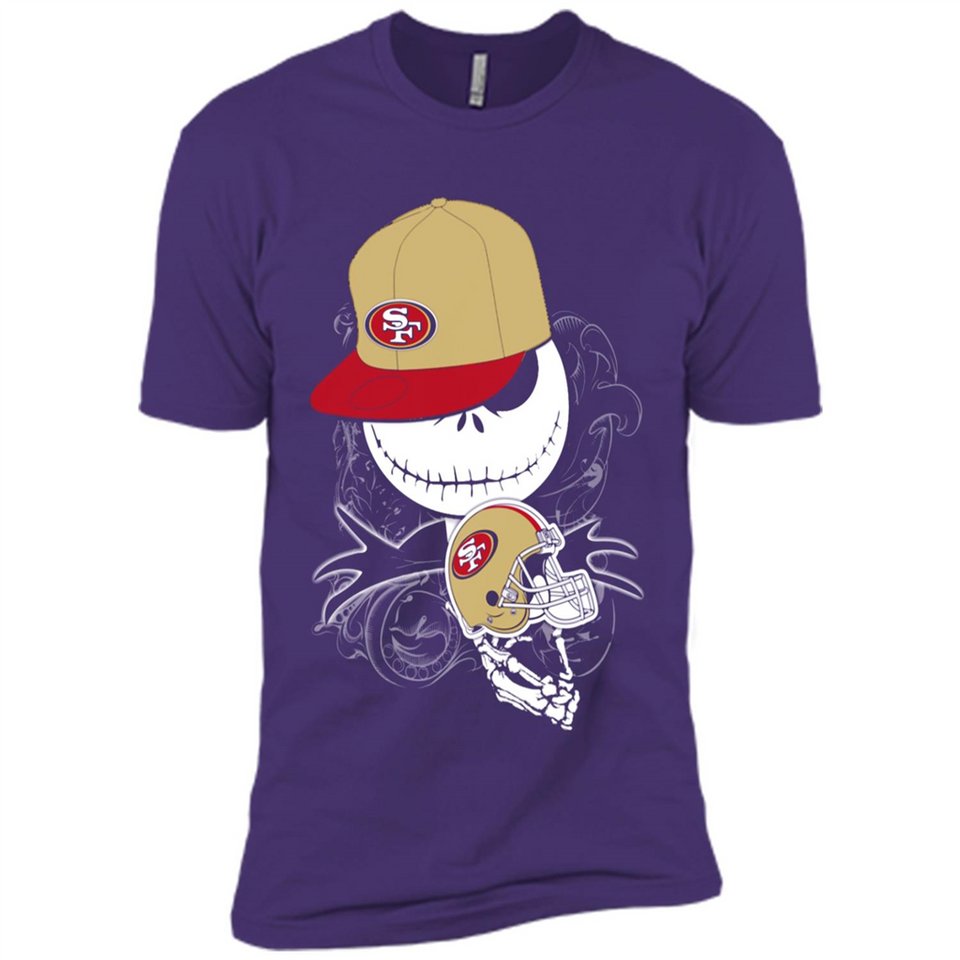 Jack Skellington The Nightmare Before Christmas-49ers Football - Premium Short Sleeve T-Shirt