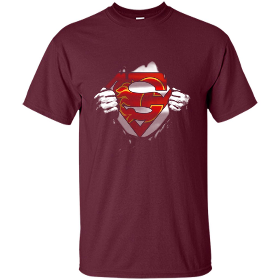 Calgary Flames And Superman Fans - Shirt