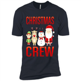 CHRISTMAS CREW Shirt X-mas Santa Snowman Reindeer Elf - Premium Short Sleeve T-Shirt