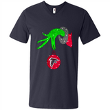 GRINCH HAND HOLDING ATLANTA FALCONS GLITTER CHRISTMAS PINGPONG