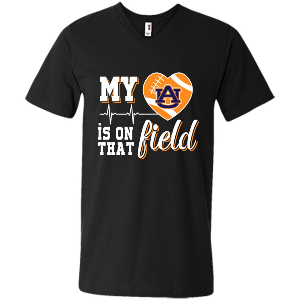 Auburn Tigers Football My Heart is on that Field - Men's V-Neck