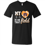 Auburn Tigers Football My Heart is on that Field - Men's V-Neck