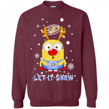 Minion Anaheim Ducks Ugly Christmas Sweater Let it Snow - Sweatshirt