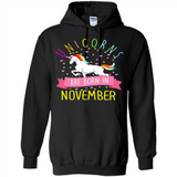 Unicorns Are Born In November T Shirt Hoodie Sweater
