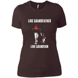 Boston Red Sox GrandFather Like GrandSon - Ladies' Boyfriend T-Shirt
