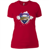 Denver Nuggets And Superman Fans - Ladies' Boyfriend T-Shirt