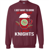 I Just Want To Drink Hot Chocolate & Watch UCF Knights Ugly Christmas Sweater PINGPONG