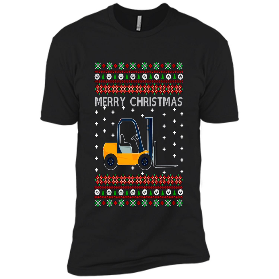 Merry Christmas Forklift ugly sweatshirt PINGPONG
