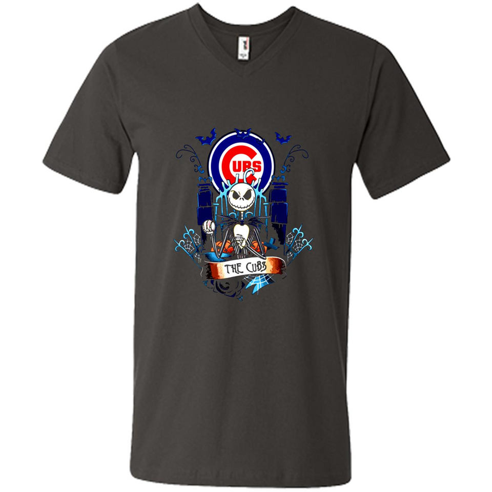 Chicago Cubs Halloween The Nightmare Before Christmas - Men's V-Neck