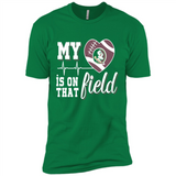 Florida State Seminoles Football My Heart is on that Field - Premium Short Sleeve T-Shirt