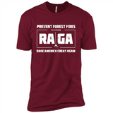 Prevent Forest Fires Rake America Great Again Shirt PINGPONG - Premium Short Sleeve T-Shirt