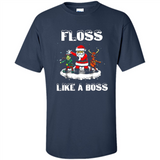 Floss Like A Boss Santa Flossing Dance Funny - Shirt