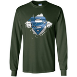 Detroit Lions And Superman Fans - Long Sleeve T-Shirt
