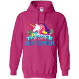 Unicorns are born in September Birthday Rainbow Gift Ladies Custom