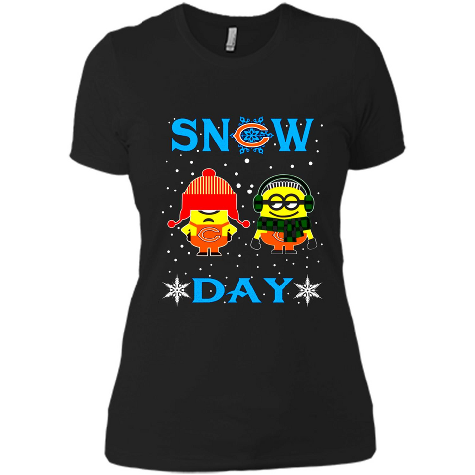 Snow Day Shirt For Chicago Bears Vs Minion Fans pingpong