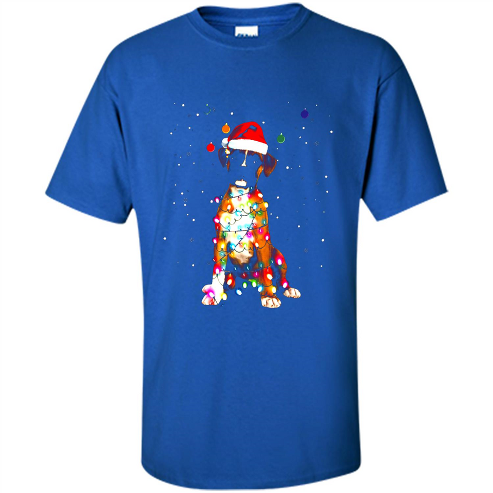 Christmas Lights Boxer Dog Funny Xmas Sweatshirt - Shirt